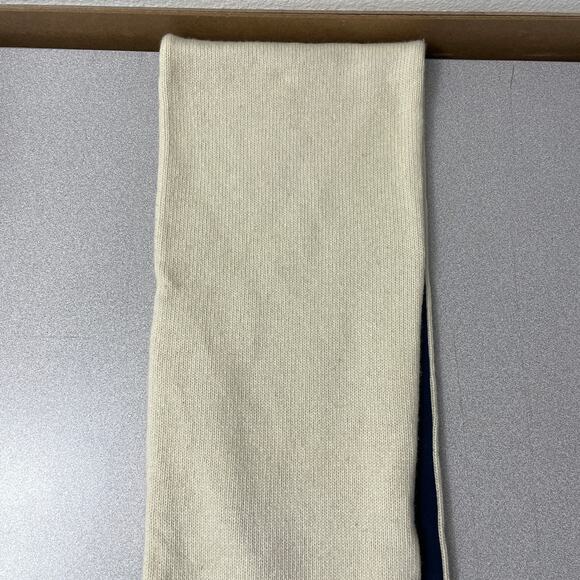 Triple 5 Soul Fairisle Wool Scarf Cream Snowflake Knit Outdoors Fleece * - Picture 6 of 10